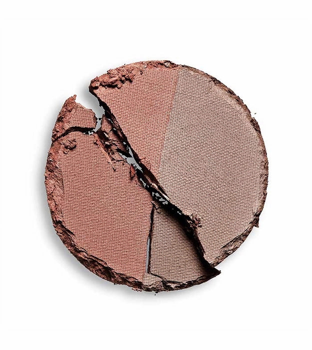 Pudră pentru sprâncene Makeup Revolution REVOLUTION PRO Duo Brow Powder, vegană, nuanța Auburn, 2,2 g