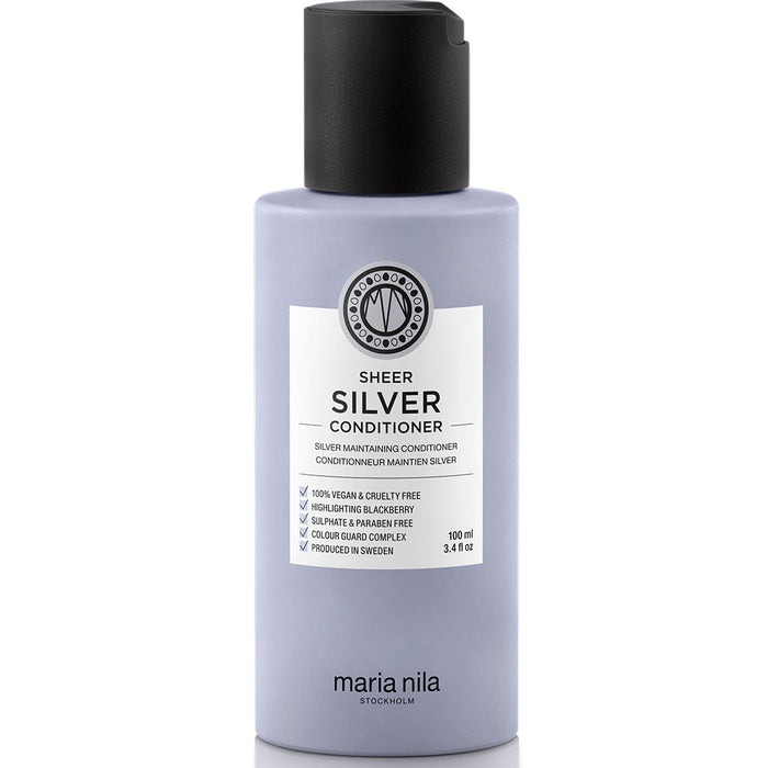 Balsam de păr Maria Nila Sheer Silver, pentru protecția culorii, 100 ml