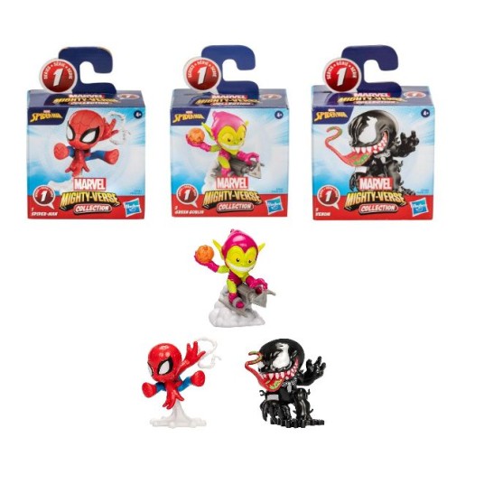 Figurină Hasbro Marvel Mighty-Verse Collection Spider-Man, diverse modele, 6 cm, 4+ ani