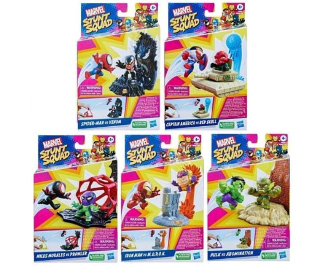 Set de figurine Hasbro Marvel Stunt Squad, diverse modele, 2 figurine, 4+ ani