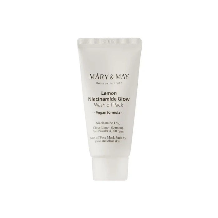 Mască de argilă Mary and May Lemon Niacinamide Glow, pentru curățare și purificare, 30 g