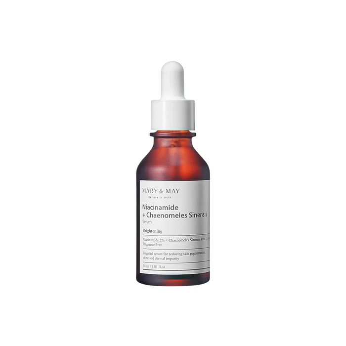 Ser de față Mary and May Niacinamide + Chaenomeles Sinensis, iluminator, pentru utilizare zilnică, 30 ml