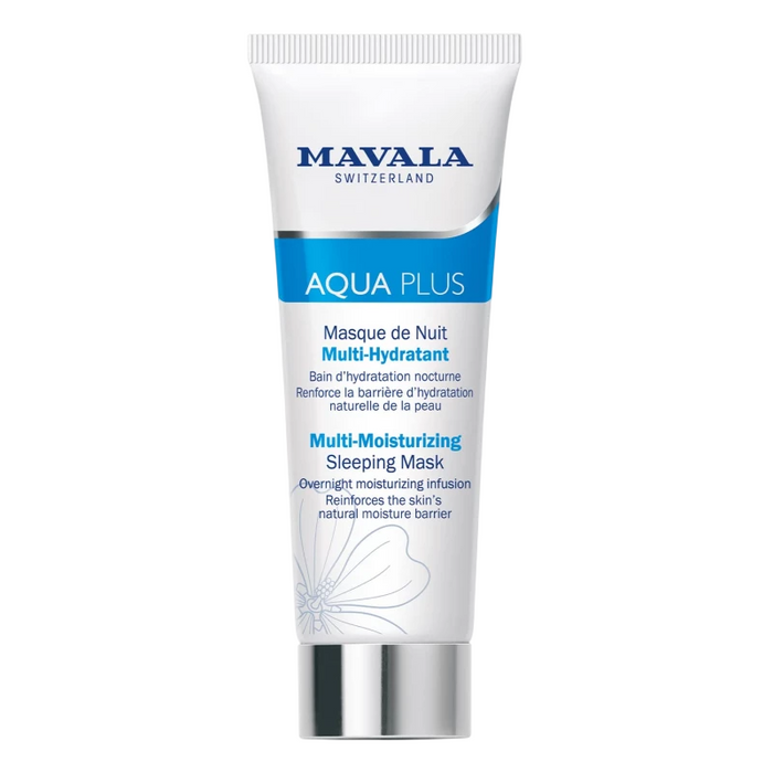Mască de față de noapte Mavala Aqua Plus, hidratantă, 75 ml