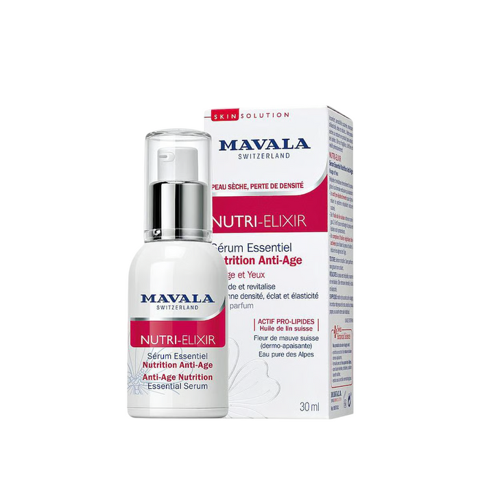 Ser de față și ochi Mavala Nutri-Elixir, hrănitor și revitalizant, zi și noapte, 30 ml