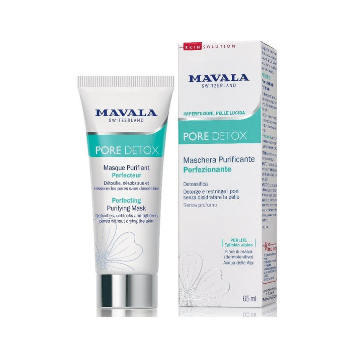 Mască de față Mavala Pore Detox, purifiantă, detoxifiantă, pentru utilizare săptămânală, 65 ml