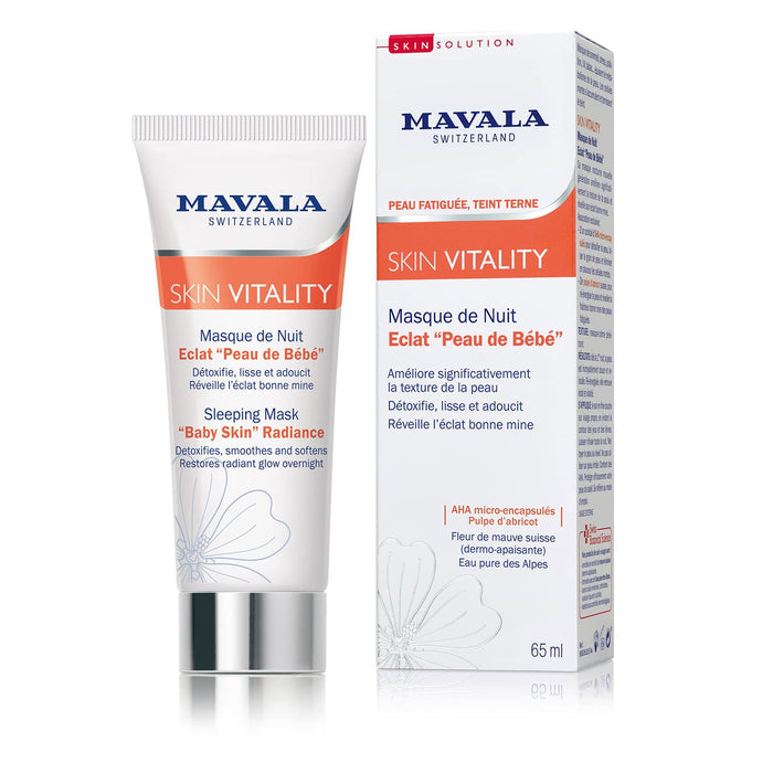 Mască de noapte Mavala Skin Vitality, netezitoare și catifelantă, 65 ml