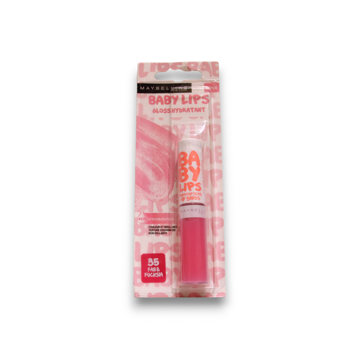 Luciu de buze Maybelline Baby Lips, hidratant, nuanța 35 Fab Fuchsia, 5 ml