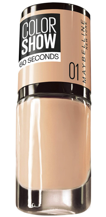 Lac de unghii Maybelline Color Show 60 Seconds, nuanța 01, 7 ml