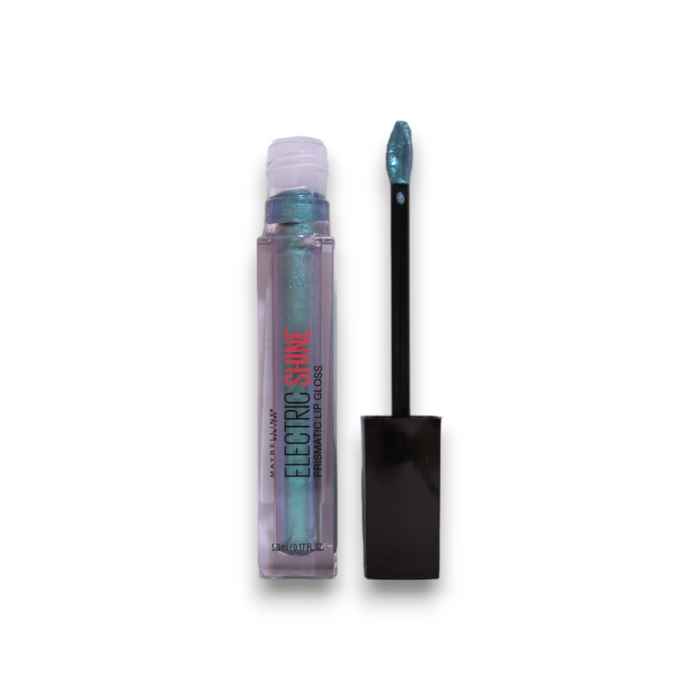 Luciu de buze Maybelline Electric Shine Prismatic, nuanța 165 Albastru electric, 5 ml