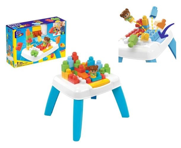 Set de construcție Mattel Mega Bloks Build’n Tumble Table, 25 de piese, 1-3 ani