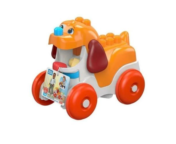 Jucărie de construit Mattel Mega Bloks First Builders, cățeluș cu cuburi