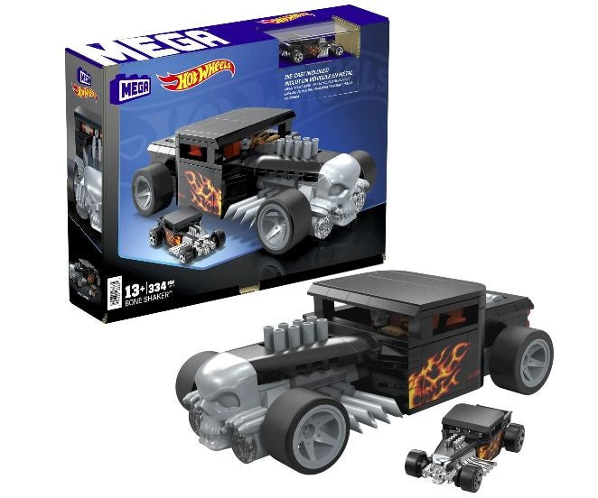 Set de construcție Mattel Mega Construx Hot Wheels Bone Shaker, 334 piese, 13+ ani