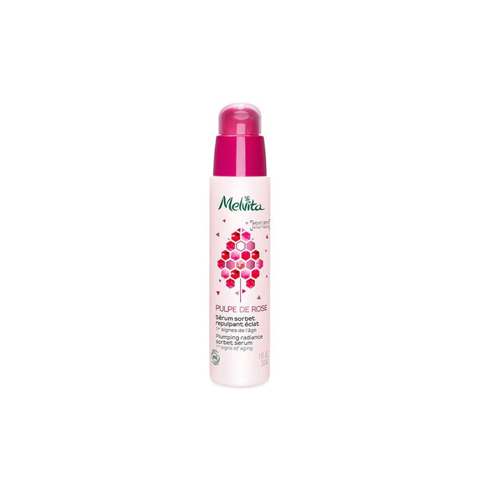 Ser de față Melvita Pulpe De Rose, organic, pentru primele semne de îmbătrânire, zi și noapte, 30 ml, tester