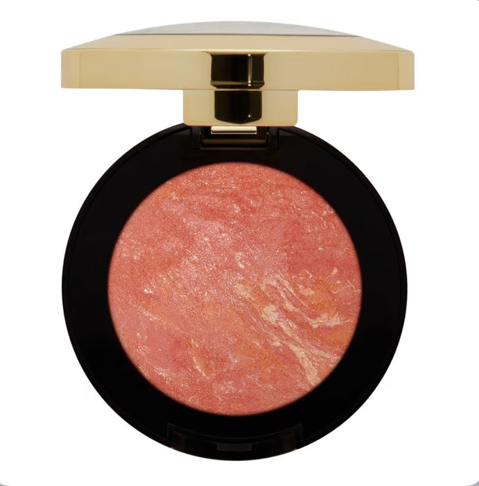 Pudră de obraz Milani Baked Blush, cu strălucire, nuanța 08 Corallina, 3,5 g