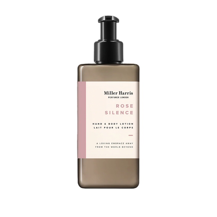 Loțiune de corp Miller Harris Rose Silence, hidratantă, pentru corp și mâini, 300 ml