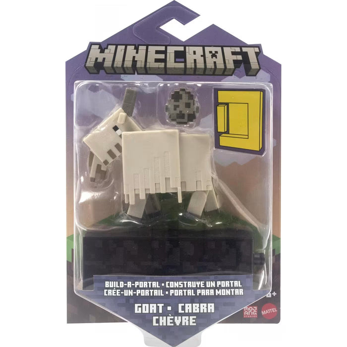 Figurină Mattel Minecraft Build-a-Portal, Goat, 4+ ani