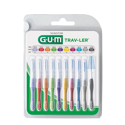 Periuțe interdentare Sunstar TRAV-LER, multicolor