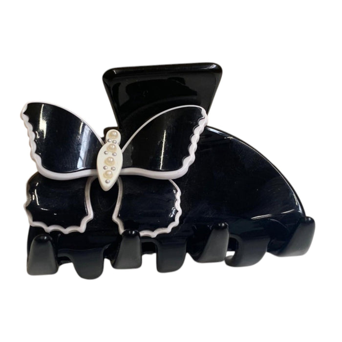 Clema de păr Moliabal, model 283, neagră, cu fundă decorativă
