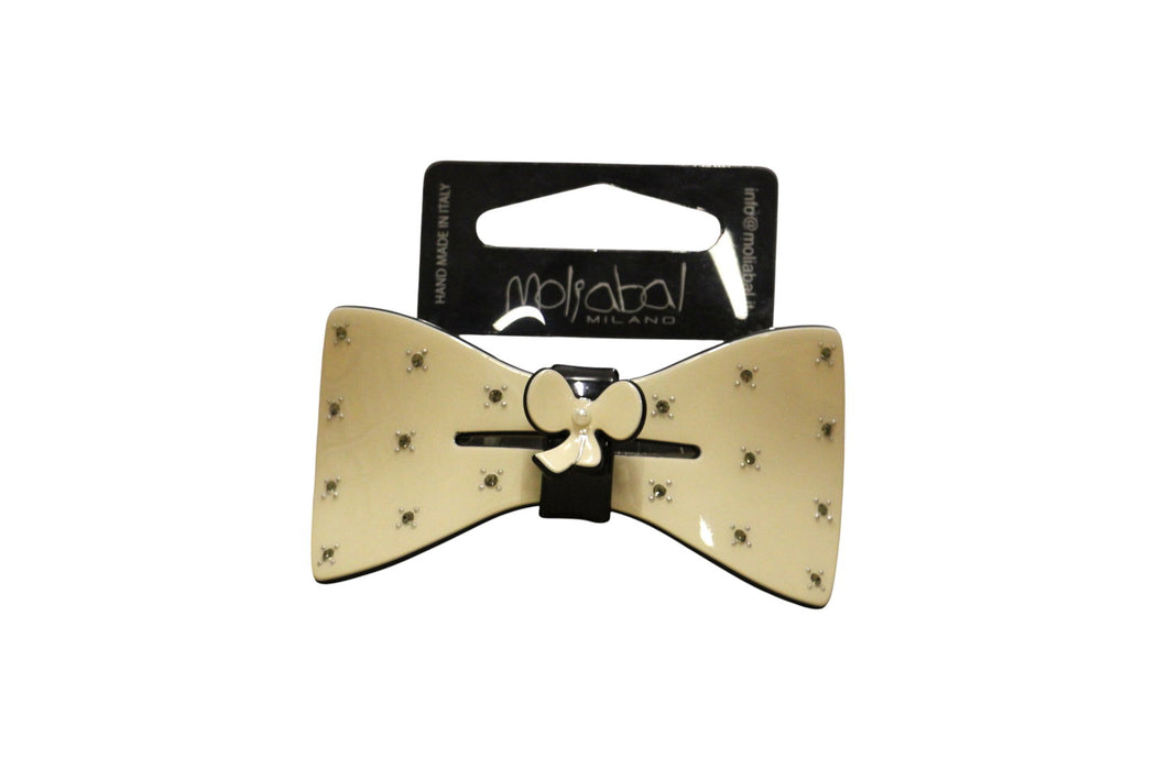 Clema de păr Moliabal 346, model fundă, decorată cu pietricele