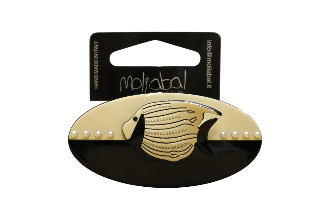 Clemă de păr Moliabal 348, ovală, decorativă
