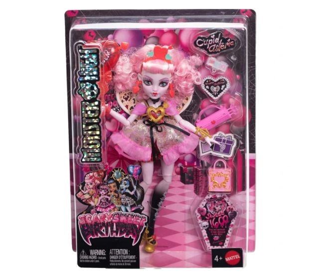 Păpușă Mattel Monster High Scary Sweet Birthday, Cupid Asteria, 4+ ani