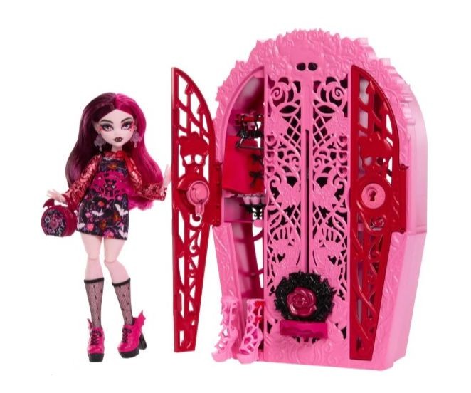 Păpușă Mattel Monster High Garden Mysteries, Draculaura, cu garderobă
