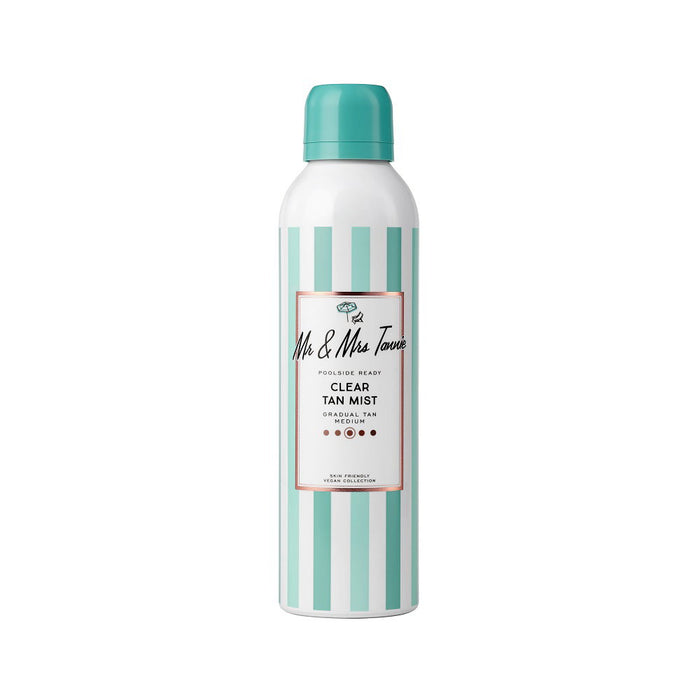 Spray auto-bronzant Mr & Mrs Tannie Clear Tan Mist, bronzare graduală, 200 ml