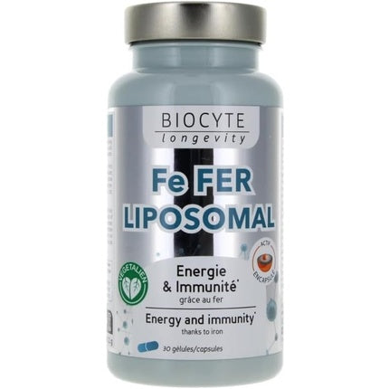 Biocyte Longevity Fe Fer Liposomal - Supliment alimentar cu fier, 30 capsule