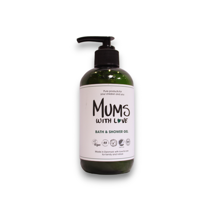 Gel de duș și baie Mums With Love, pentru toate tipurile de piele, 250 ml