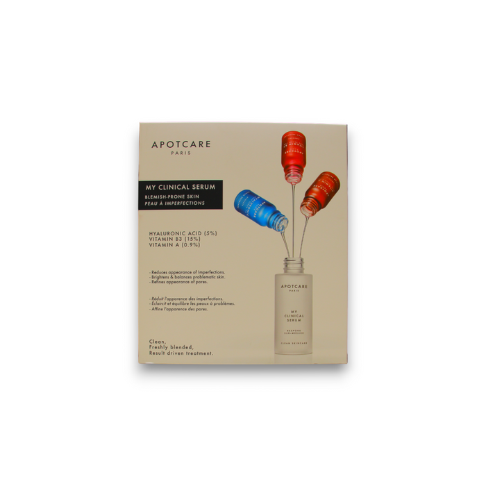 Set de seruri pentru față Apotcare My Clinical Serum, vitamina B3 + vitamina A + acid hialuronic, 3 x 10 ml