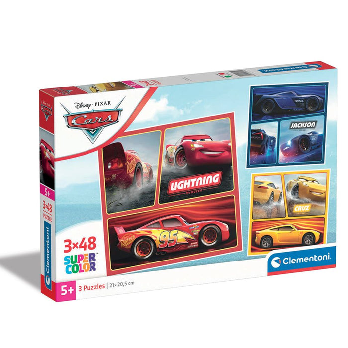 Puzzle Clementoni Disney Pixar Cars, 3 × 48 piese, 5+ ani