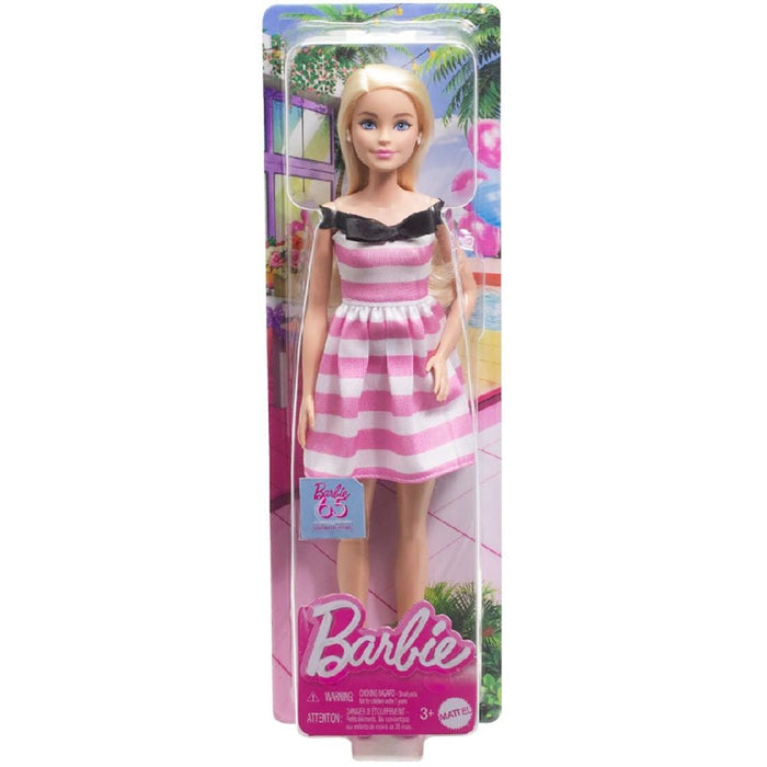 Păpușă Mattel Barbie, ediția aniversară de 65 de ani, păr blond, 3+ ani