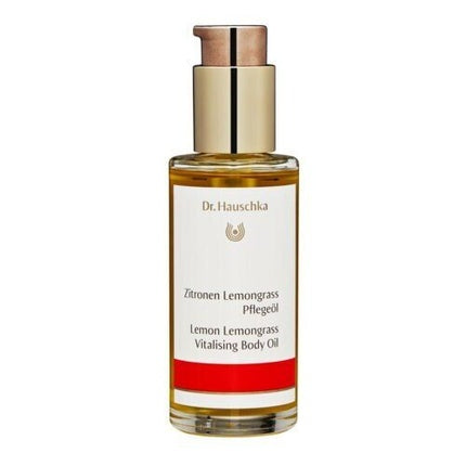 Ulei corporal Dr. Hauschka Lemon Lemongrass Vitalising, 75ml, ambalaj sticlă cu pompă
