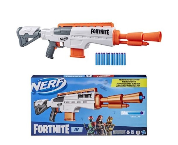 Blaster Hasbro Nerf Fortnite IR, acționare motorizată, 12 săgeți