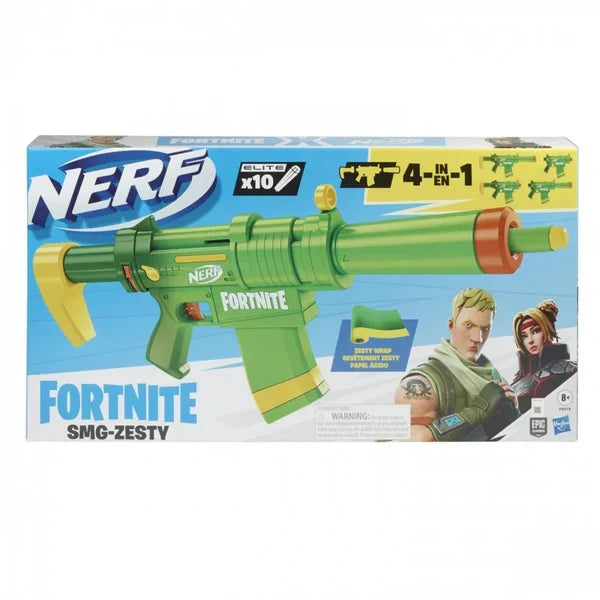 Lansator Nerf Hasbro Fortnite SMG-Zesty, 4 în 1, 8+ ani