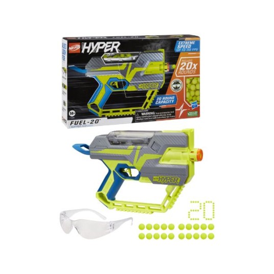 Blaster Hasbro Nerf Hyper Fuel-20, capacitate de 20 de proiectile, 10+ ani