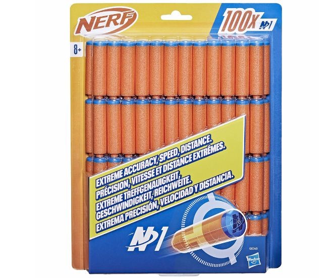 Proiectile Hasbro NERF N Series N1, 100 de bucăți, 8+ ani