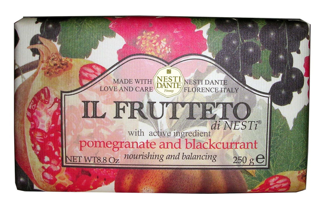 Săpun solid Nesti Dante Il Frutteto Pomegranate & Blackcurrant, hrănitor și echilibrant, 250 g