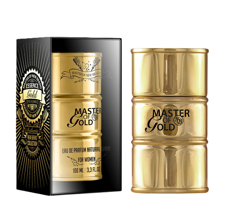 Apă de parfum New Brand Master Gold, pentru femei, 100 ml