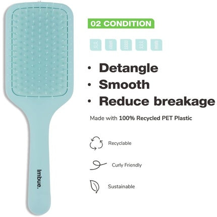 Perie Paddle Imbue pentru Descurcare - Verde
