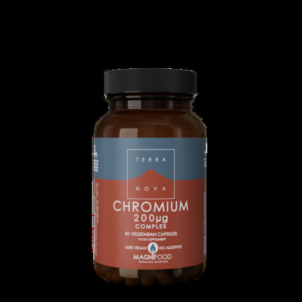 Complemente Alimentare, Terranova, Chromium 200µg Complex, 50 Capsule Vegetale