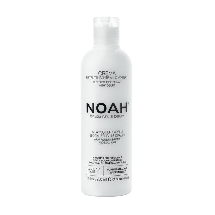 Balsam de păr Noah Yogurt Restructuring, hrănitor și reparator, pentru păr uscat, fragil și tern, 250 ml