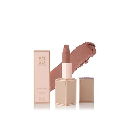 Sosu Cosmetics Let Them Talk Satin Lipstick, Can't Cope, satin finish, nude pink