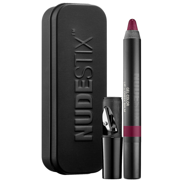 Balsam colorat pentru buze și obraji Nudestix Gel Color, 2-în-1, nuanța Whicked, 2,8 g