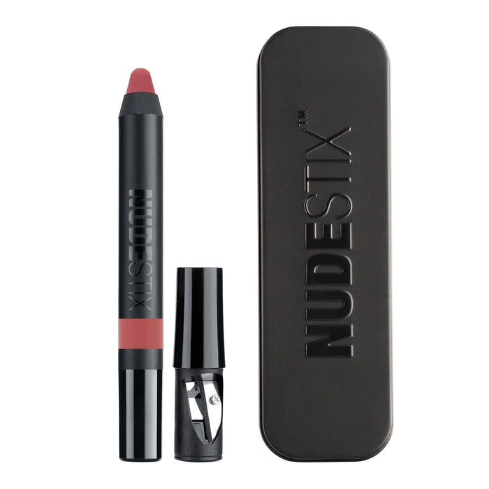 Creion de buze și fard de obraz 2-în-1 Nudestix Intense Matte, nuanța Kiss, 2,5 g