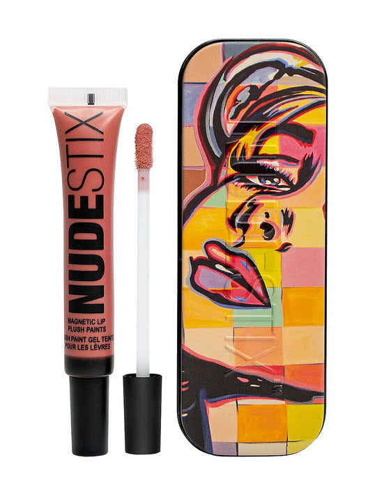 Luciu de buze Nudestix Magnetic Lip, nuanța Waikiki Rose, 10 ml