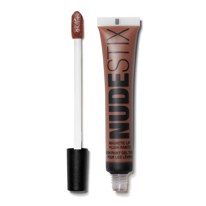 Luciu de buze Nudestix Magnetic Lip Plush Paint, nuanța Tahiti Hottie, 10 ml