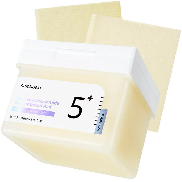 Discuri de curățare Numbuzin No.5 Vitamin-Niacinamide Concentrated Pad, antioxidante, 180 ml, 70 buc.