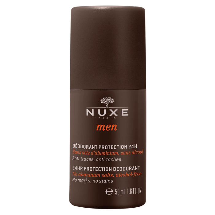 Deodorant roll-on Nuxe Men Protecție 24h, fără săruri de aluminiu, fără alcool, pentru bărbați, 50 ml