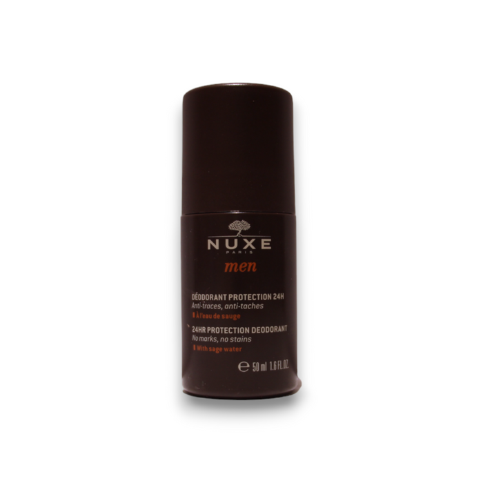 Deodorant roll-on Nuxe Men Protecție 24h, fără săruri de aluminiu, fără alcool, pentru bărbați, 50 ml